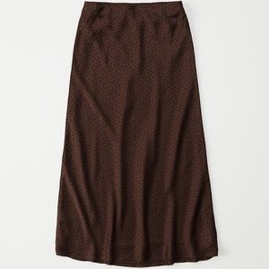 Satin Midi Skirt